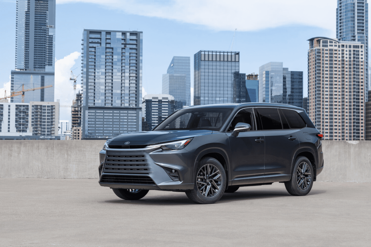 The 2025 Lexus TX 350 is a three-row luxury SUV. It’s offered in Base, Premium, Luxury, and F Sport Handling grades (Provided by Lexus).